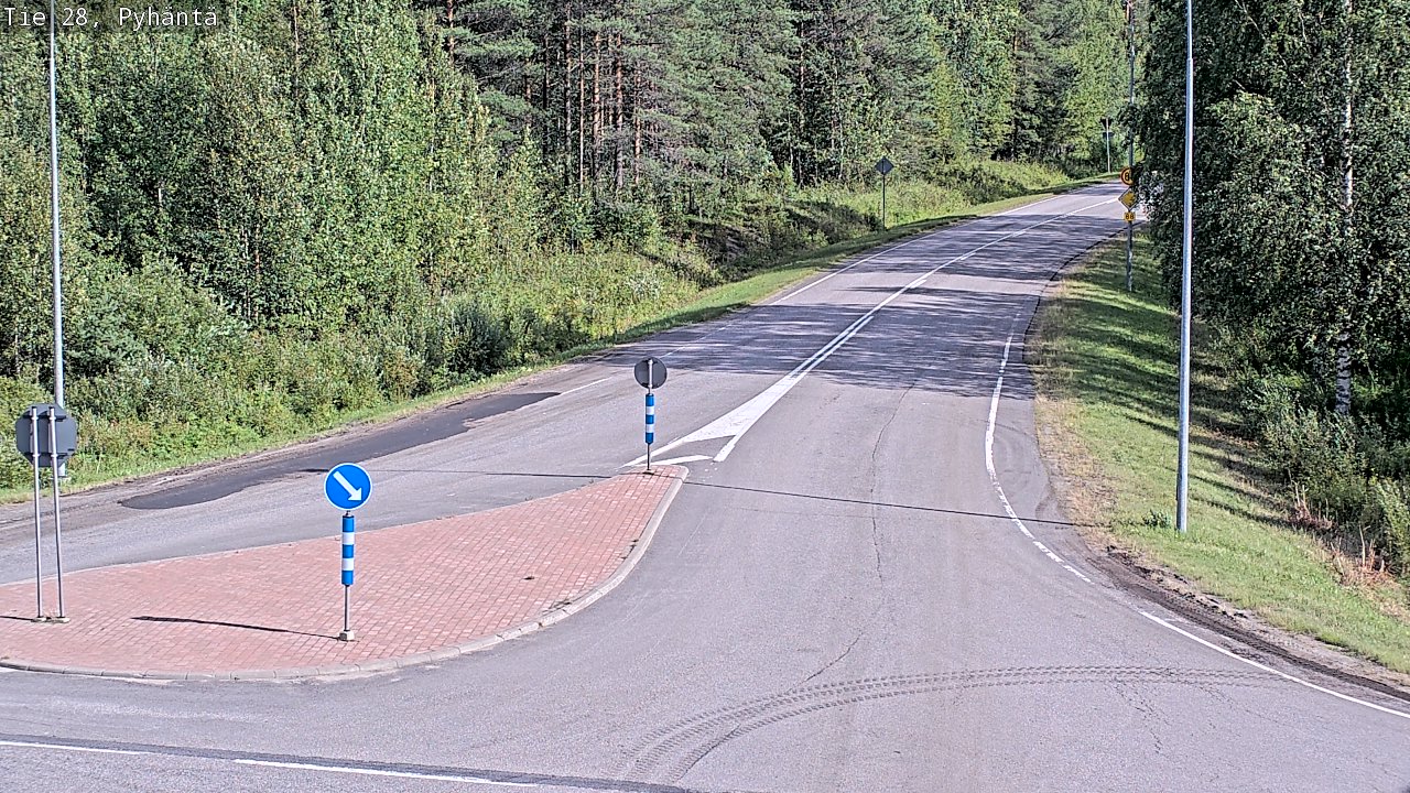 Kelikamerat Kuva Tie 28 Pyhäntä, Pyhäntä, Pohjois-Pohjanmaa