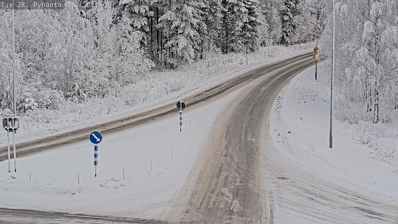Kelikamerat Kuva Tie 28 Pyhäntä, Pyhäntä, Pohjois-Pohjanmaa