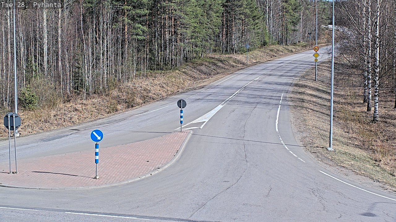 Kelikamerat Kuva Tie 28 Pyhäntä, Pyhäntä, Pohjois-Pohjanmaa