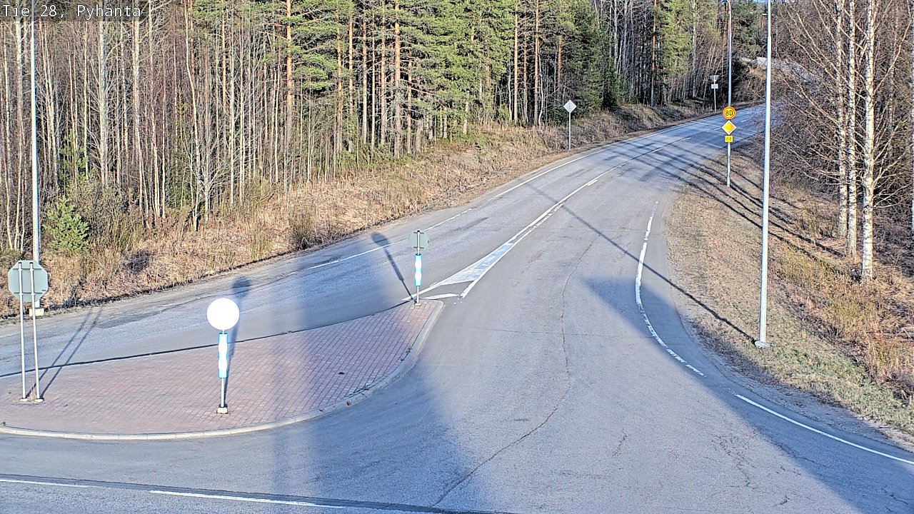 Kelikamerat Kuva Tie 28 Pyhäntä, Pyhäntä, Pohjois-Pohjanmaa
