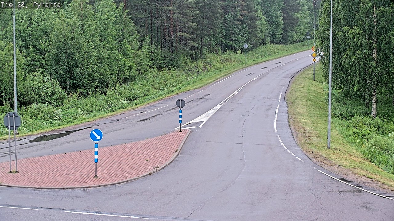 Kelikamerat Kuva Tie 28 Pyhäntä, Pyhäntä, Pohjois-Pohjanmaa