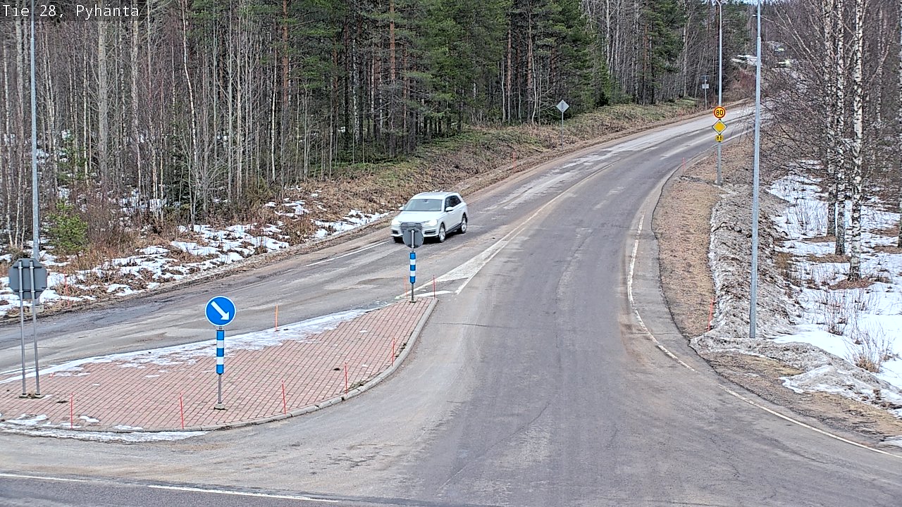Kelikamerat Kuva Tie 28 Pyhäntä, Pyhäntä, Pohjois-Pohjanmaa
