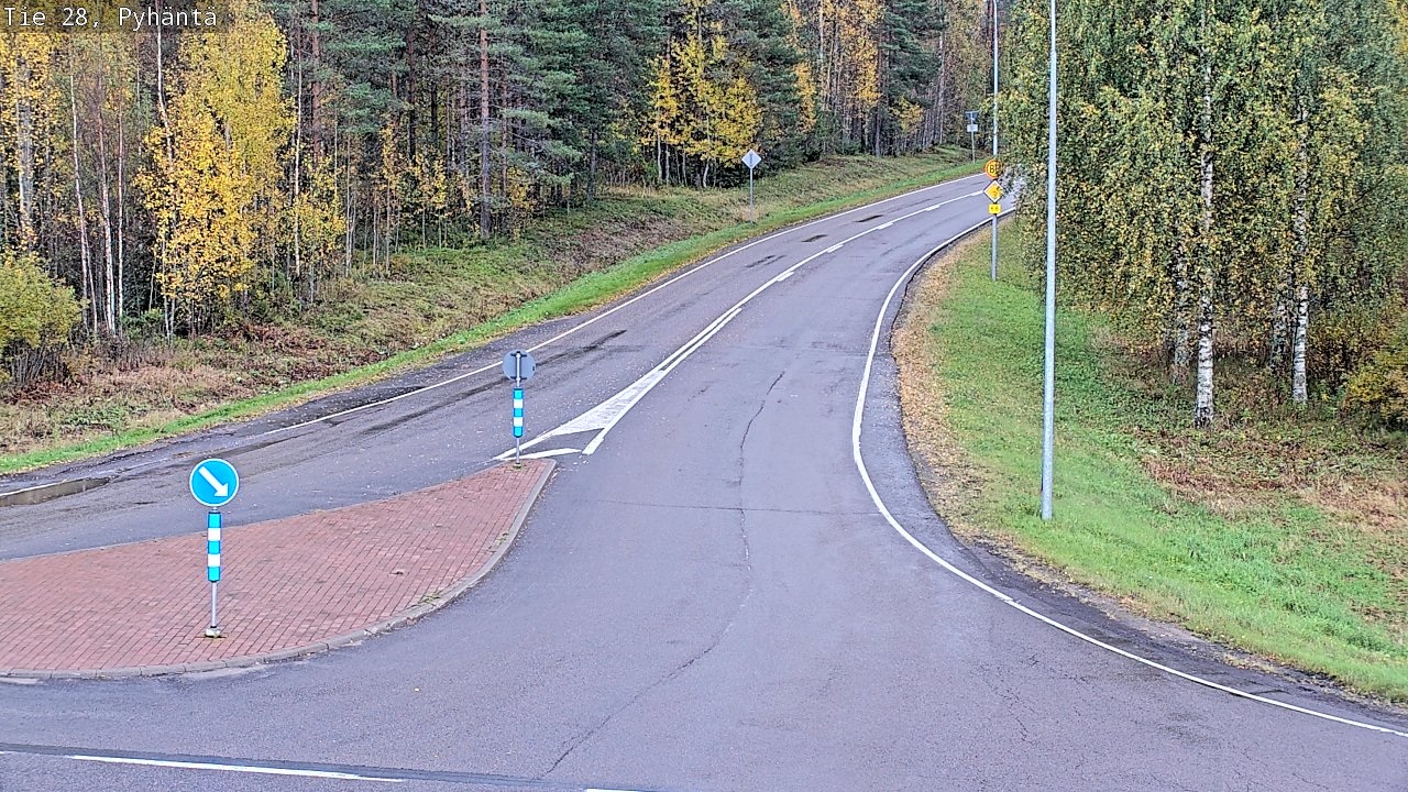 Kelikamerat Kuva Tie 28 Pyhäntä, Pyhäntä, Pohjois-Pohjanmaa
