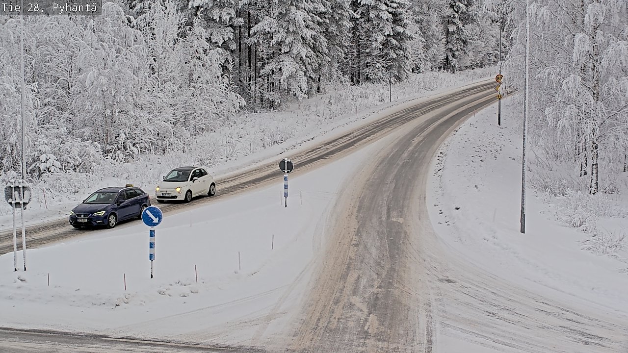 Kelikamerat Kuva Tie 28 Pyhäntä, Pyhäntä, Pohjois-Pohjanmaa