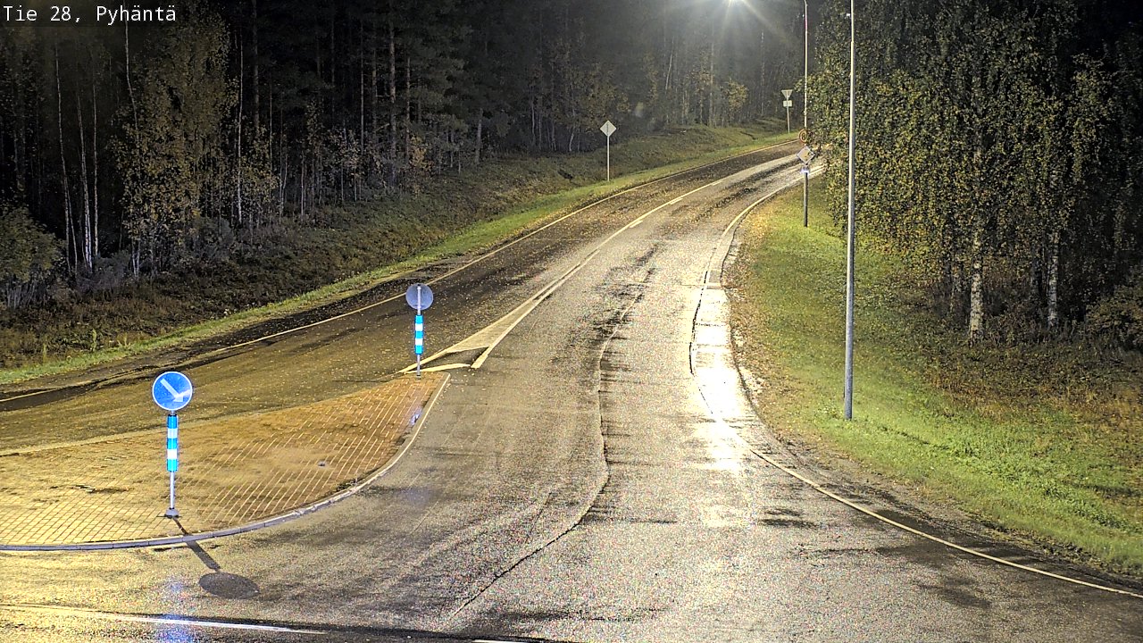 Kelikamerat Kuva Tie 28 Pyhäntä, Pyhäntä, Pohjois-Pohjanmaa