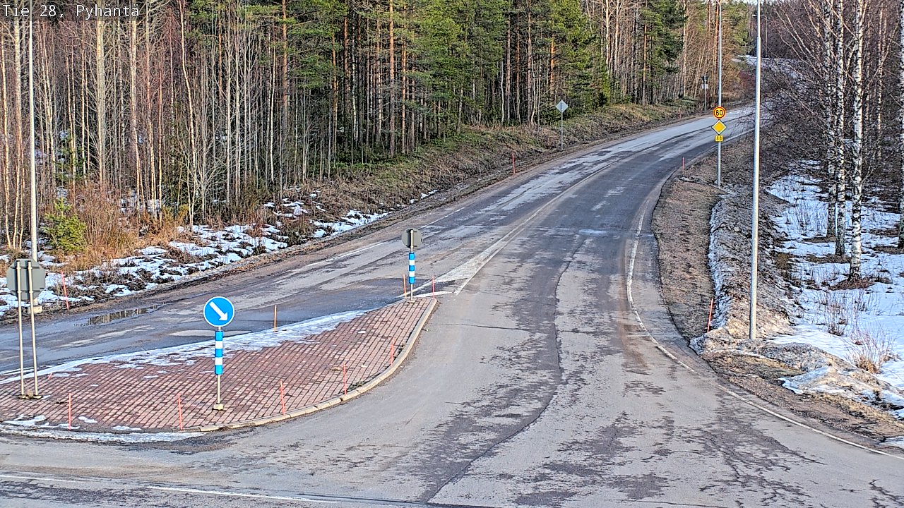 Kelikamerat Kuva Tie 28 Pyhäntä, Pyhäntä, Pohjois-Pohjanmaa