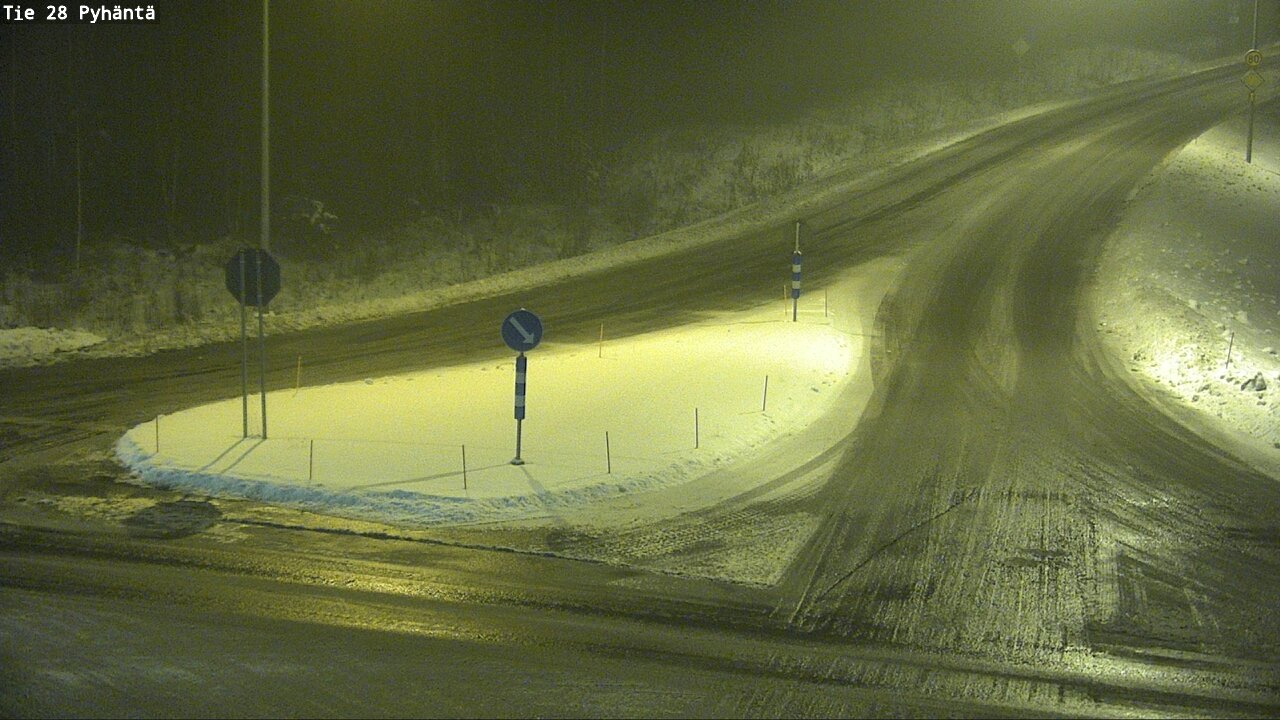 Weather Camera Image Road 28 Pyhäntä, Pyhäntä, Pohjois-Pohjanmaa