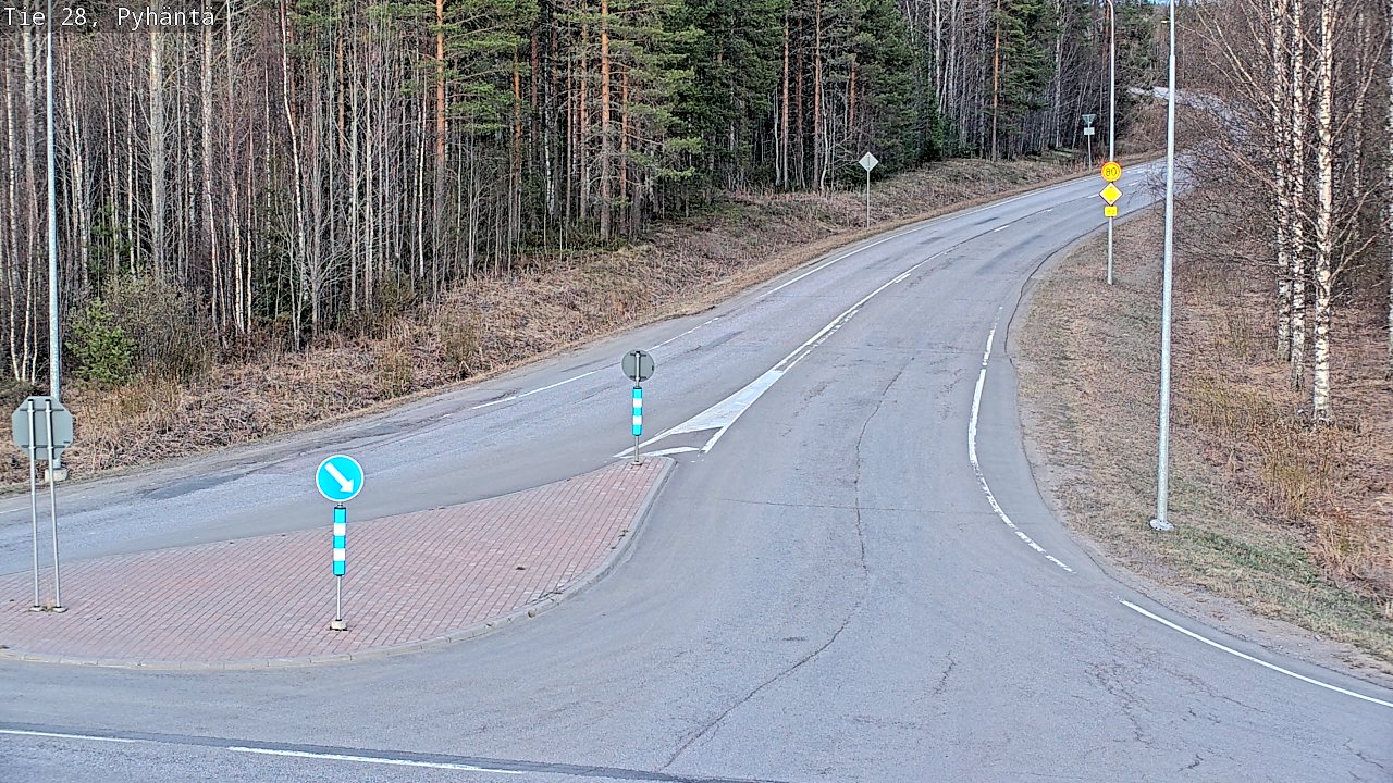 Kelikamerat Kuva Tie 28 Pyhäntä, Pyhäntä, Pohjois-Pohjanmaa