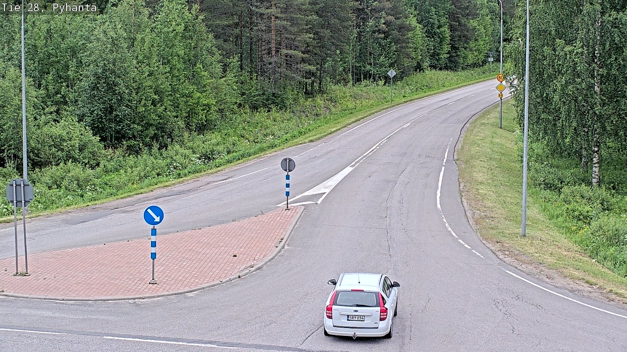 Kelikamerat Kuva Tie 28 Pyhäntä, Pyhäntä, Pohjois-Pohjanmaa