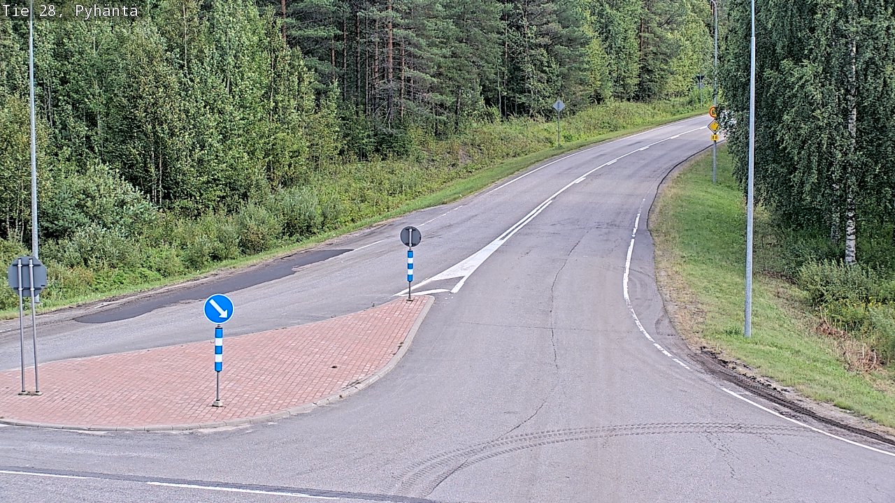 Kelikamerat Kuva Tie 28 Pyhäntä, Pyhäntä, Pohjois-Pohjanmaa
