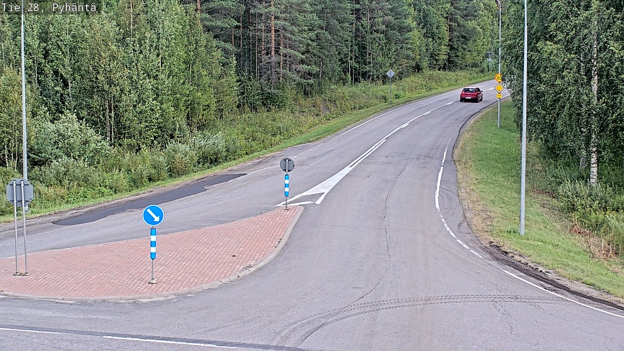 Kelikamerat Kuva Tie 28 Pyhäntä, Pyhäntä, Pohjois-Pohjanmaa