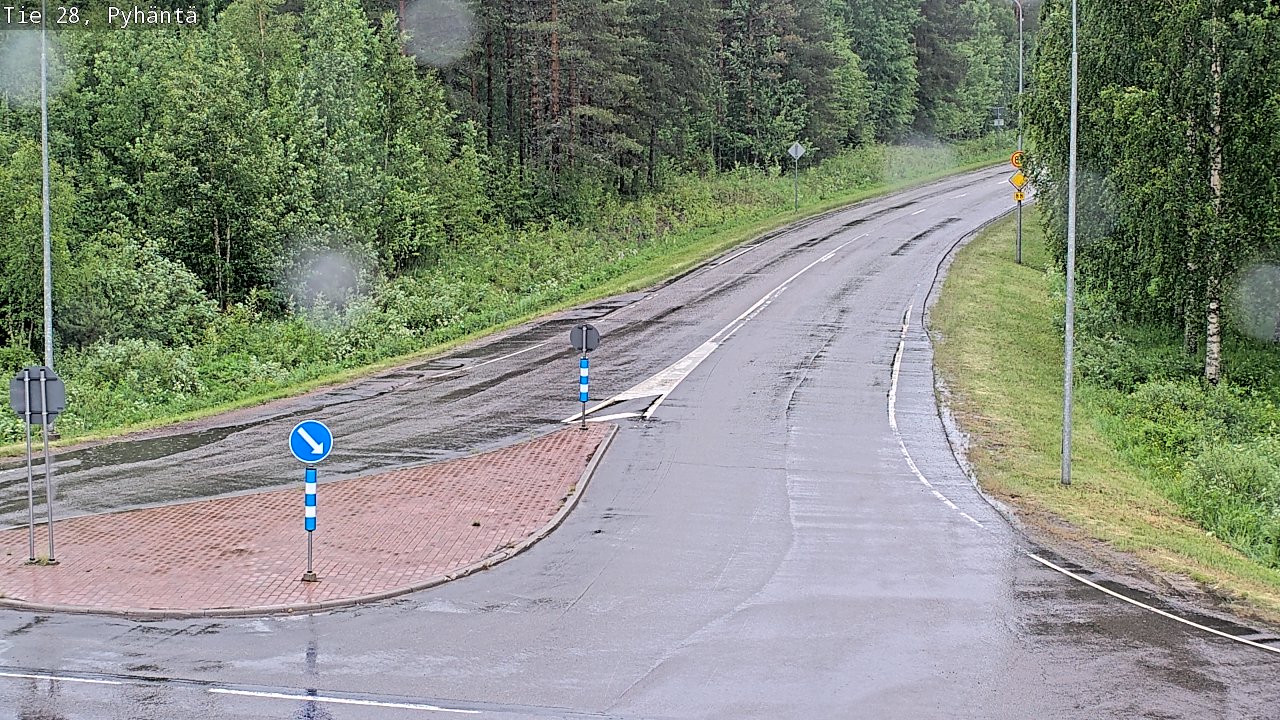 Kelikamerat Kuva Tie 28 Pyhäntä, Pyhäntä, Pohjois-Pohjanmaa