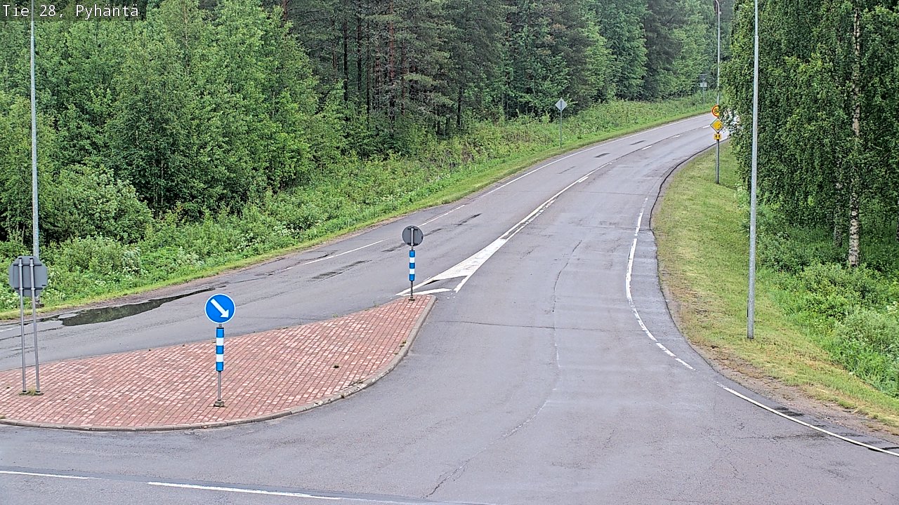 Kelikamerat Kuva Tie 28 Pyhäntä, Pyhäntä, Pohjois-Pohjanmaa
