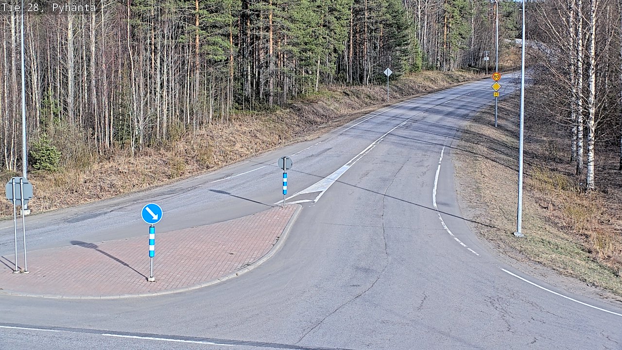 Kelikamerat Kuva Tie 28 Pyhäntä, Pyhäntä, Pohjois-Pohjanmaa