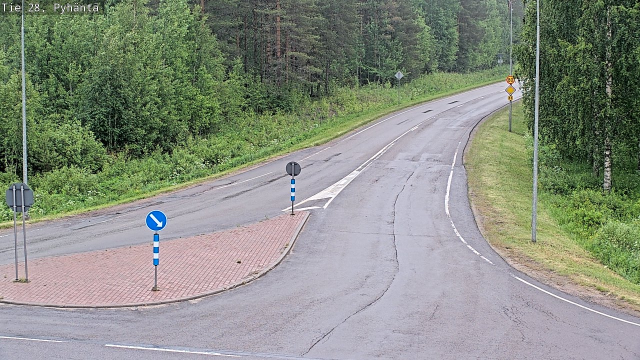 Kelikamerat Kuva Tie 28 Pyhäntä, Pyhäntä, Pohjois-Pohjanmaa