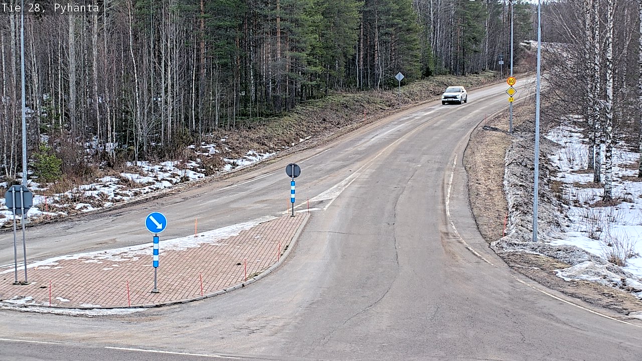 Kelikamerat Kuva Tie 28 Pyhäntä, Pyhäntä, Pohjois-Pohjanmaa