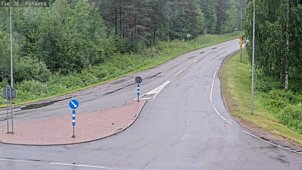 Kelikamerat Kuva Tie 28 Pyhäntä, Pyhäntä, Pohjois-Pohjanmaa