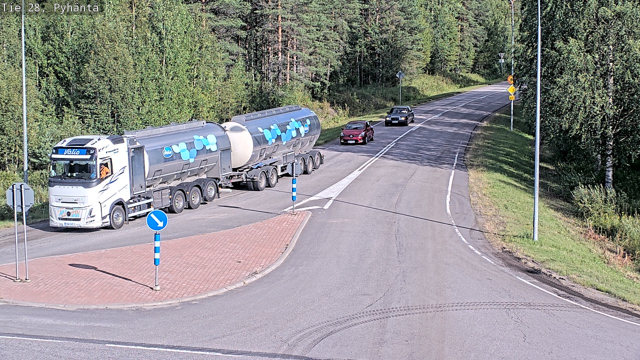 Kelikamerat Kuva Tie 28 Pyhäntä, Pyhäntä, Pohjois-Pohjanmaa