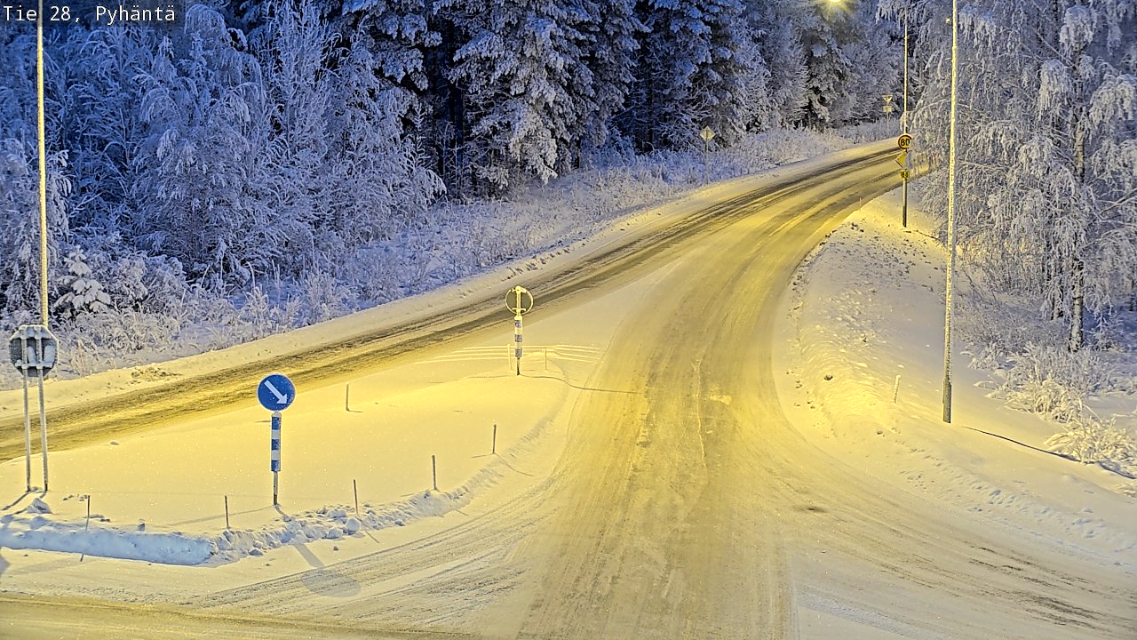 Kelikamerat Kuva Tie 28 Pyhäntä, Pyhäntä, Pohjois-Pohjanmaa