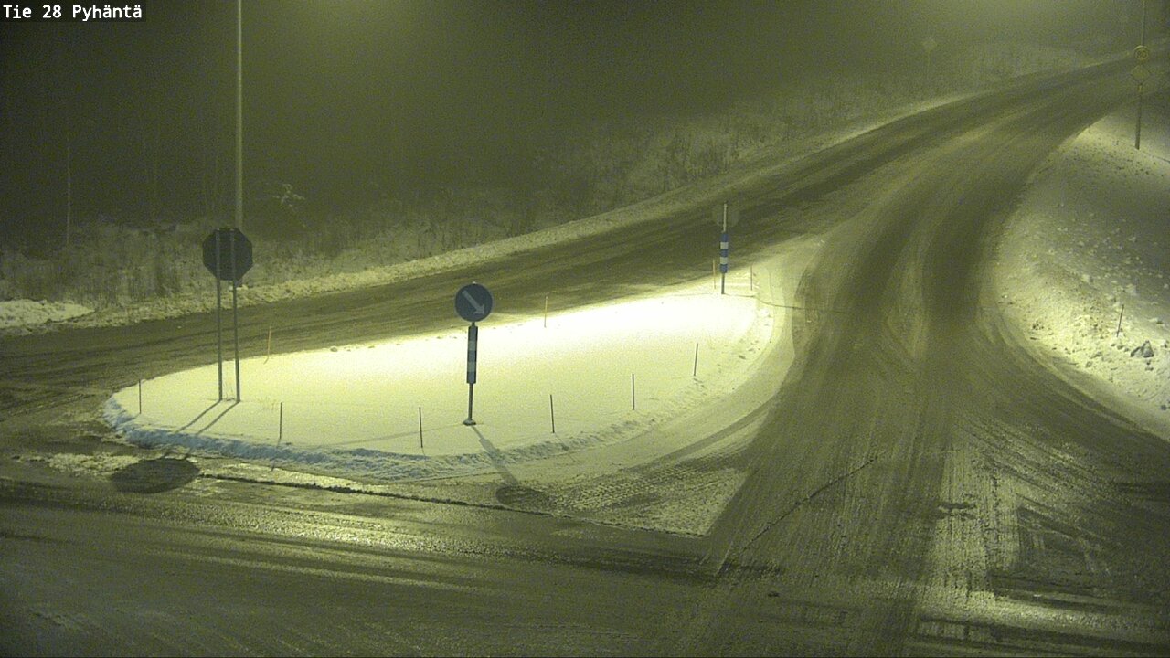 Weather Camera Image Road 28 Pyhäntä, Pyhäntä, Pohjois-Pohjanmaa