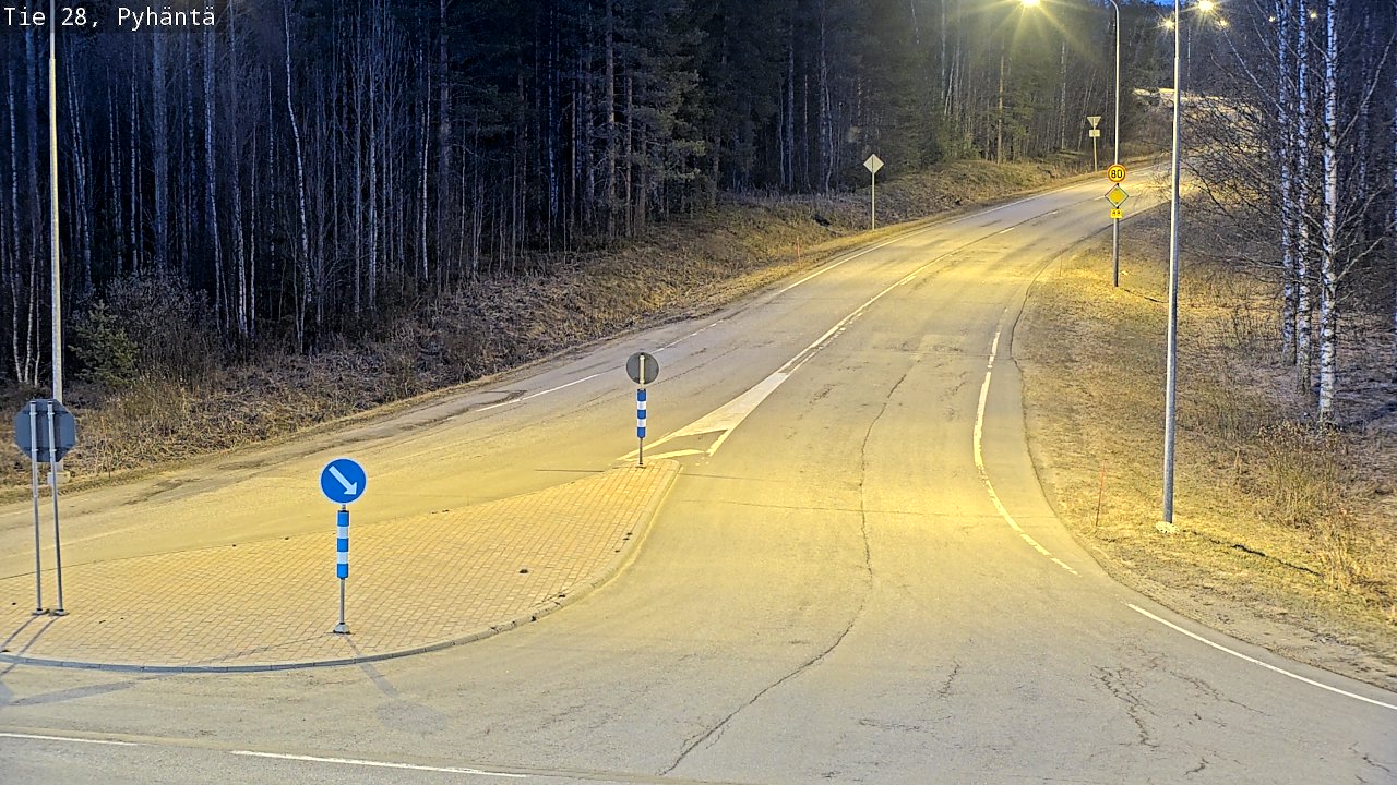 Kelikamerat Kuva Tie 28 Pyhäntä, Pyhäntä, Pohjois-Pohjanmaa
