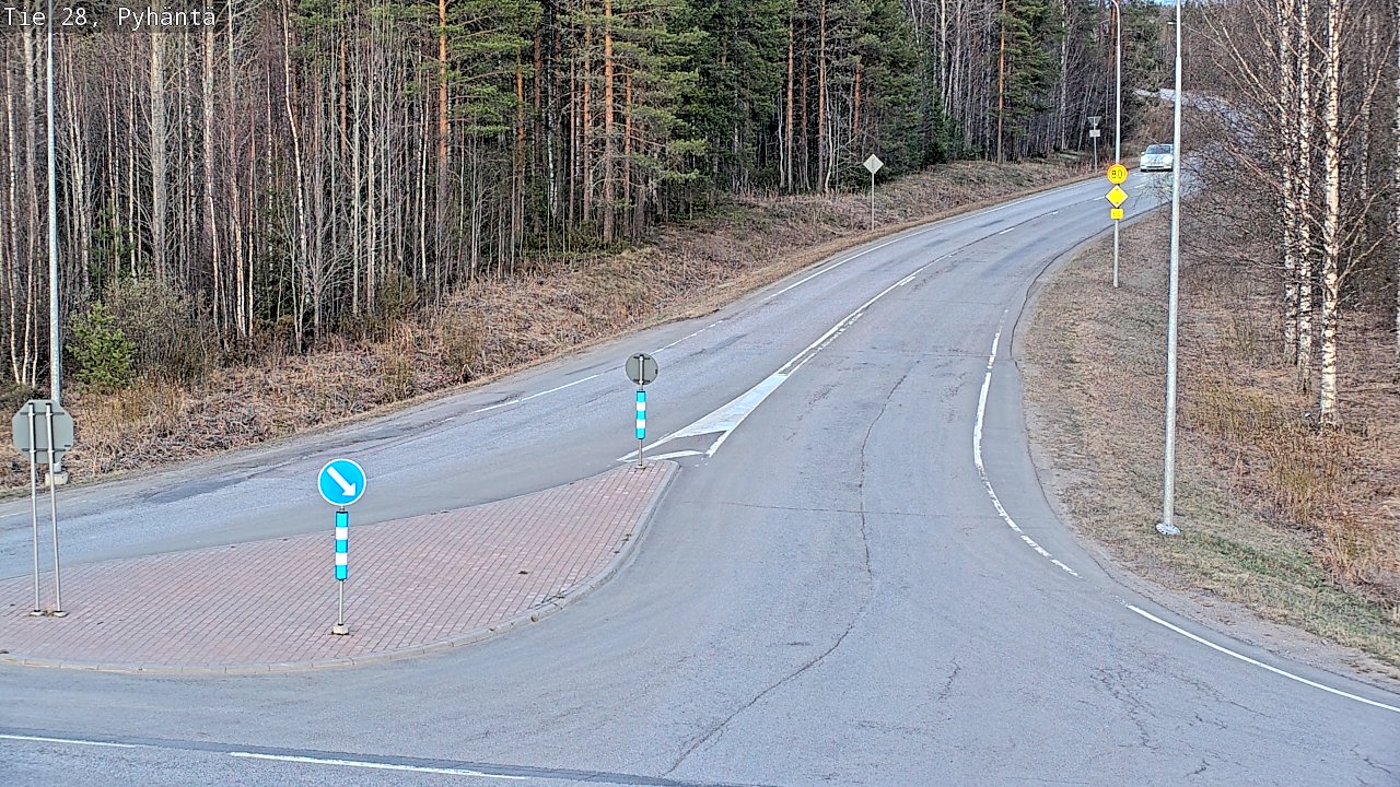 Kelikamerat Kuva Tie 28 Pyhäntä, Pyhäntä, Pohjois-Pohjanmaa