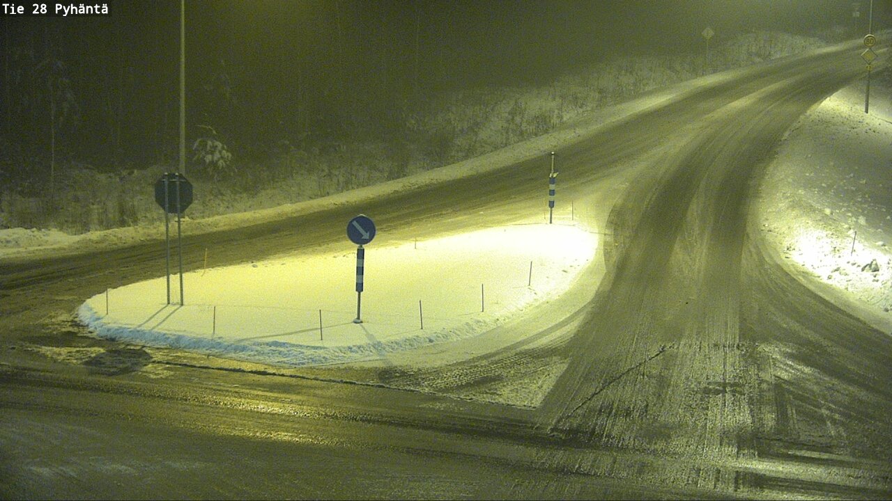 Weather Camera Image Road 28 Pyhäntä, Pyhäntä, Pohjois-Pohjanmaa