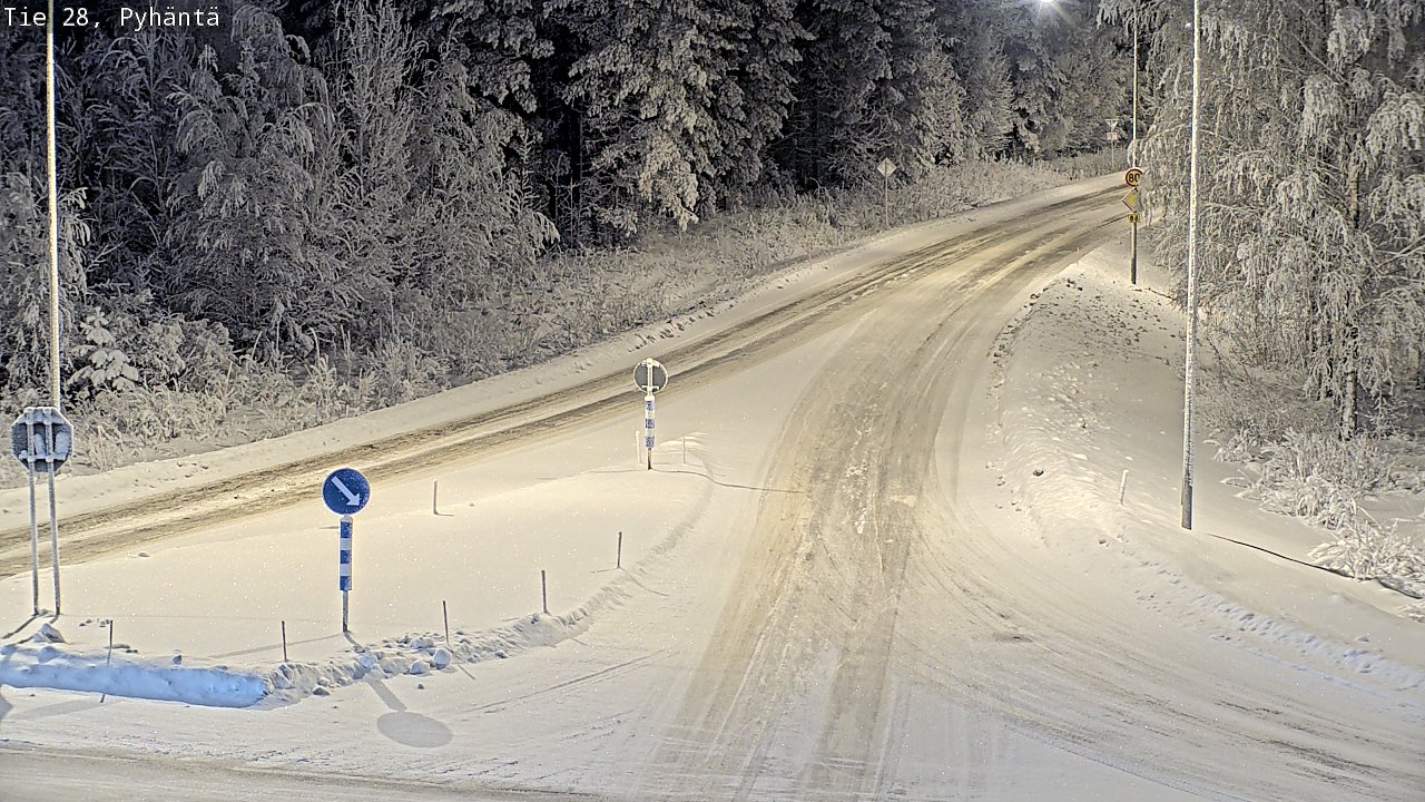 Kelikamerat Kuva Tie 28 Pyhäntä, Pyhäntä, Pohjois-Pohjanmaa