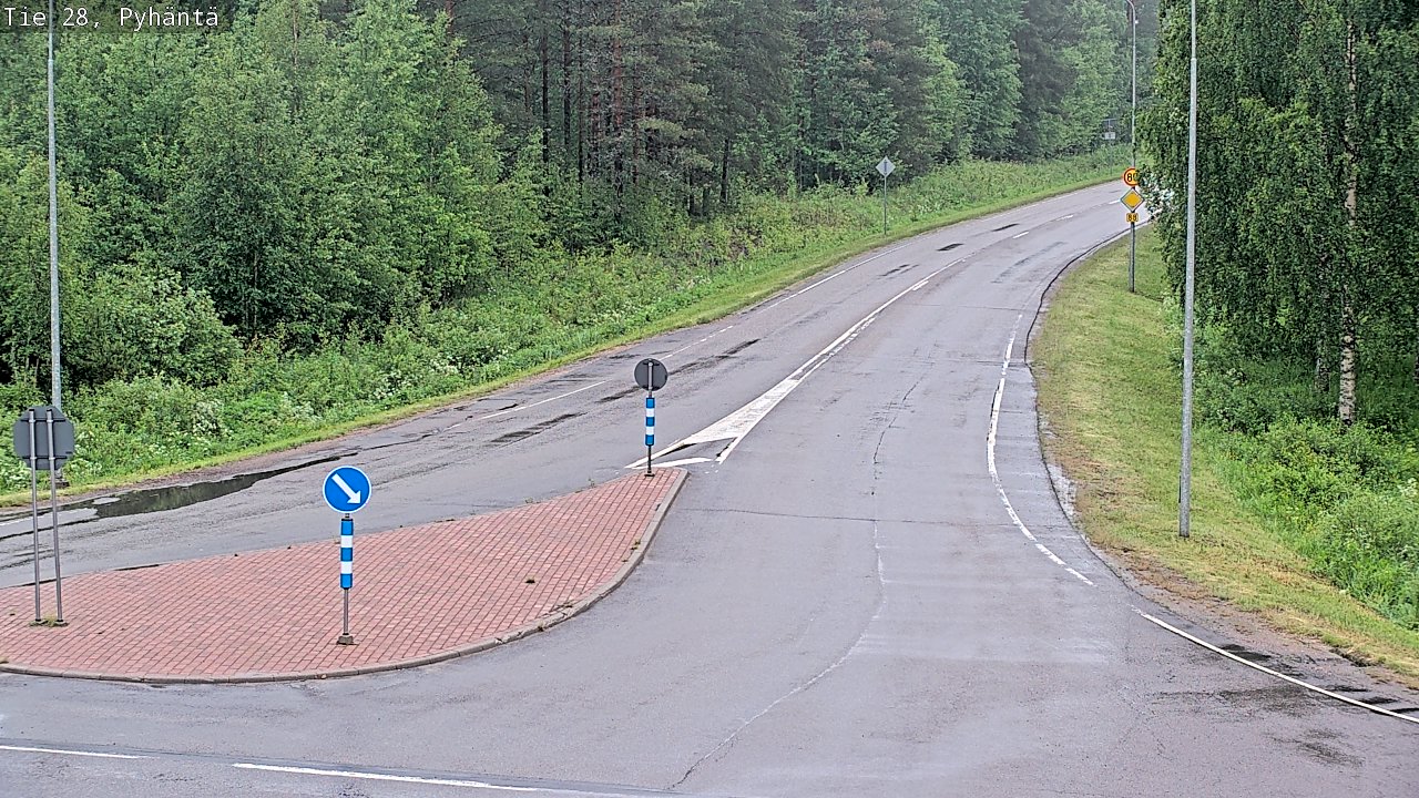 Kelikamerat Kuva Tie 28 Pyhäntä, Pyhäntä, Pohjois-Pohjanmaa