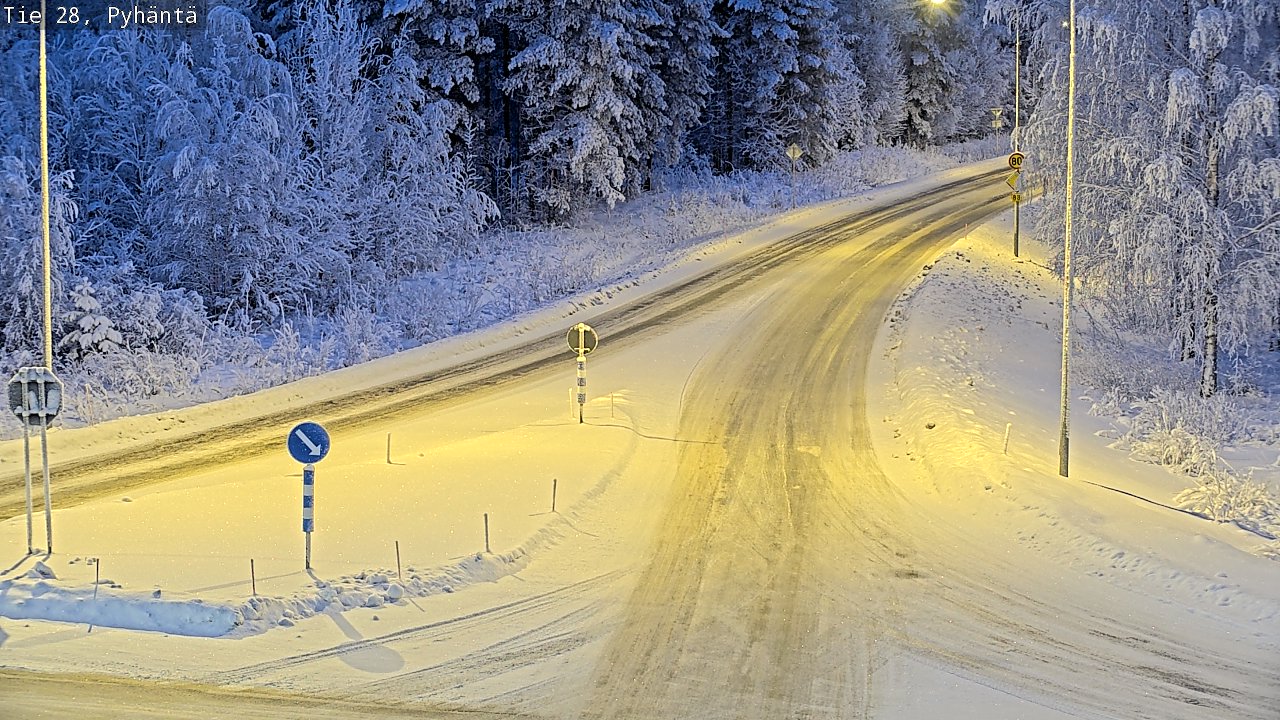 Kelikamerat Kuva Tie 28 Pyhäntä, Pyhäntä, Pohjois-Pohjanmaa