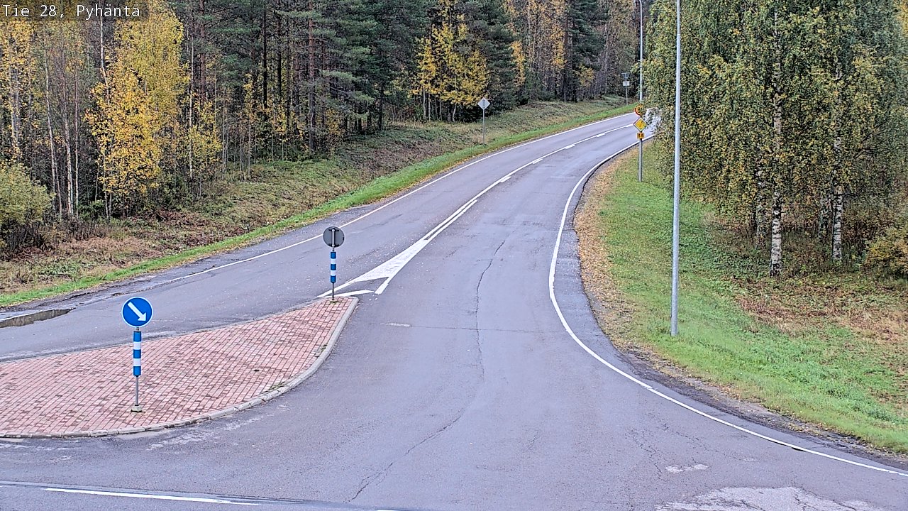 Kelikamerat Kuva Tie 28 Pyhäntä, Pyhäntä, Pohjois-Pohjanmaa