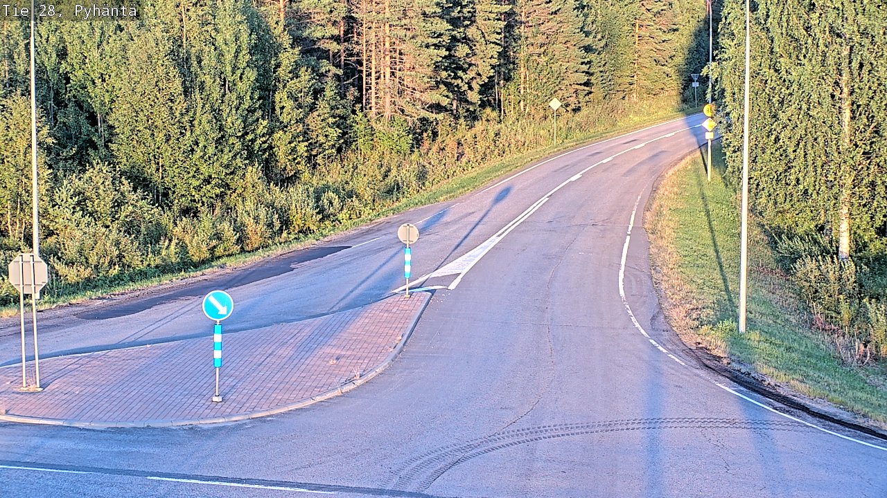 Kelikamerat Kuva Tie 28 Pyhäntä, Pyhäntä, Pohjois-Pohjanmaa