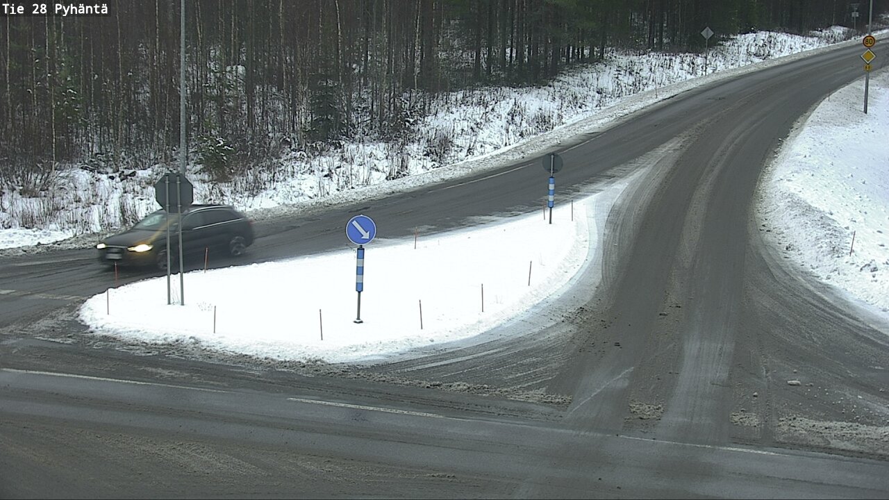 Weather Camera Image Väg 28 Pyhäntä, Pyhäntä, Pohjois-Pohjanmaa