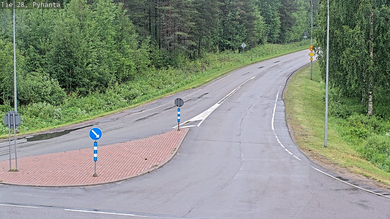 Kelikamerat Kuva Tie 28 Pyhäntä, Pyhäntä, Pohjois-Pohjanmaa