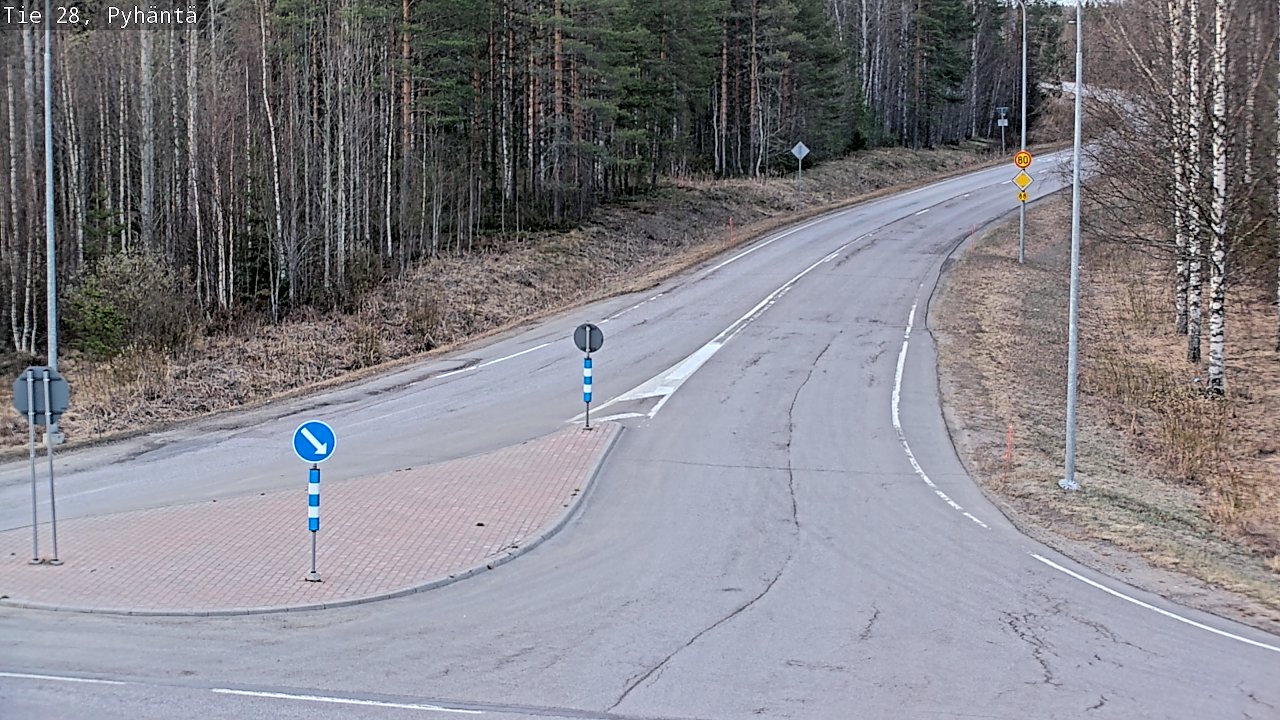 Kelikamerat Kuva Tie 28 Pyhäntä, Pyhäntä, Pohjois-Pohjanmaa