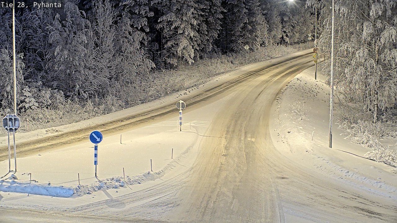 Kelikamerat Kuva Tie 28 Pyhäntä, Pyhäntä, Pohjois-Pohjanmaa