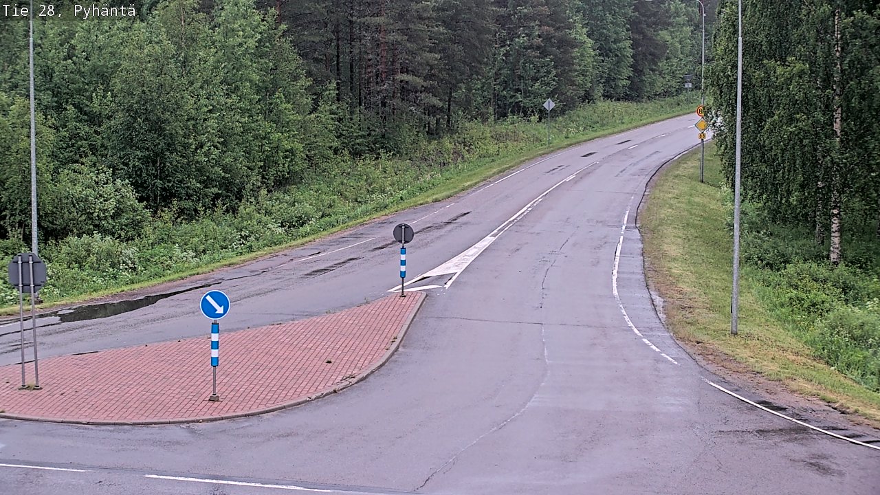 Kelikamerat Kuva Tie 28 Pyhäntä, Pyhäntä, Pohjois-Pohjanmaa
