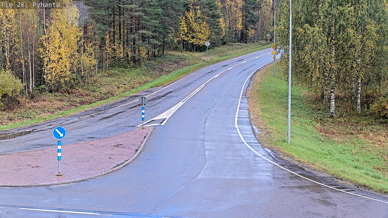 Kelikamerat Kuva Tie 28 Pyhäntä, Pyhäntä, Pohjois-Pohjanmaa