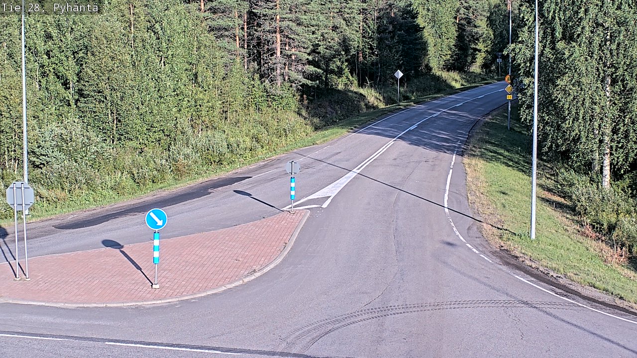 Kelikamerat Kuva Tie 28 Pyhäntä, Pyhäntä, Pohjois-Pohjanmaa