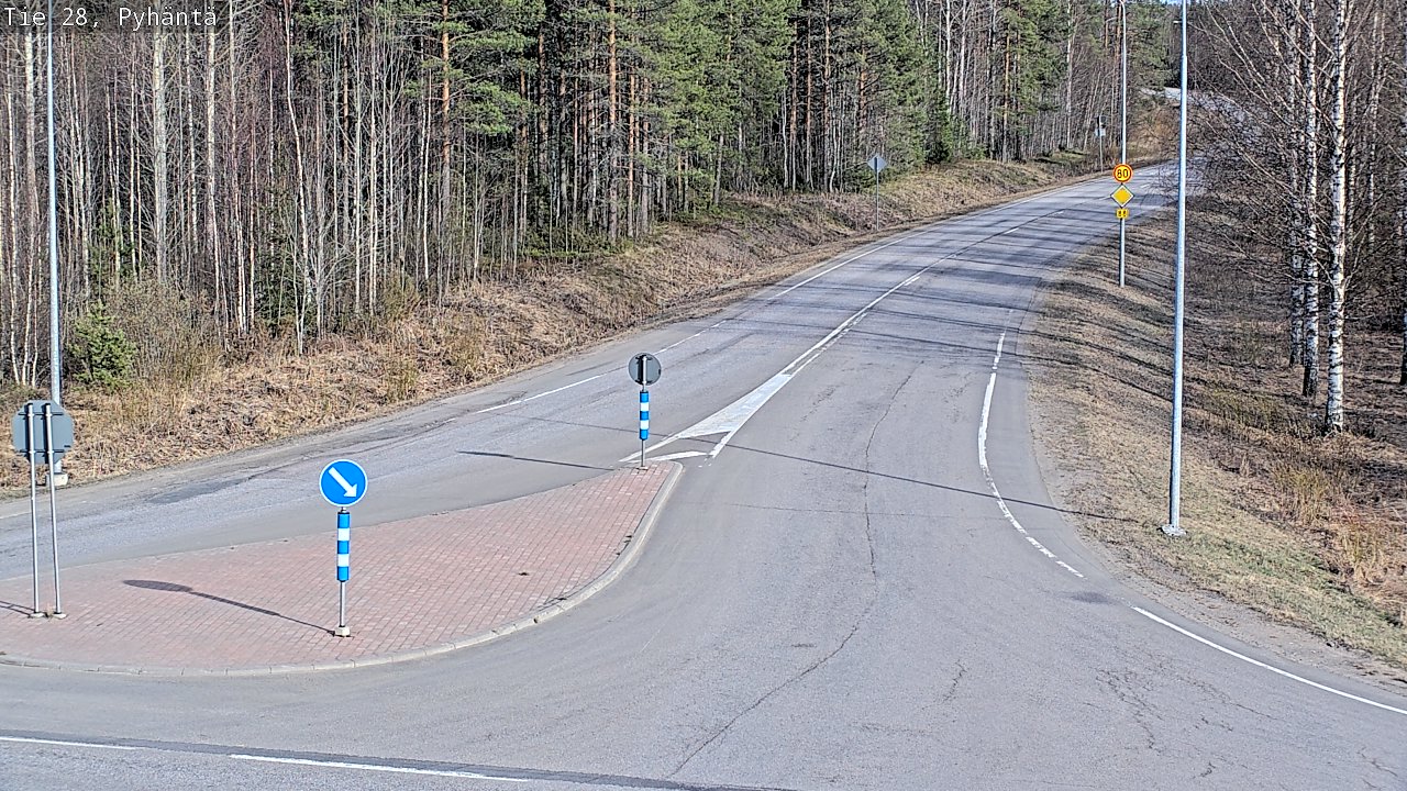 Kelikamerat Kuva Tie 28 Pyhäntä, Pyhäntä, Pohjois-Pohjanmaa