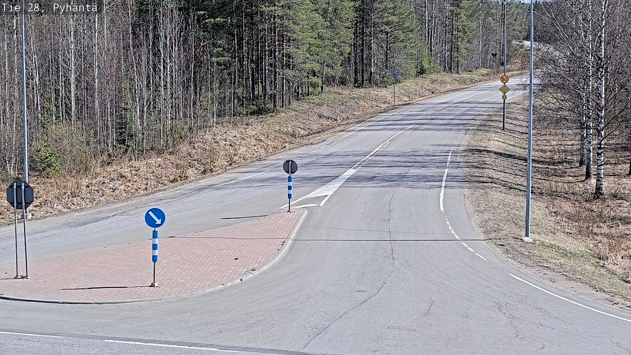 Kelikamerat Kuva Tie 28 Pyhäntä, Pyhäntä, Pohjois-Pohjanmaa
