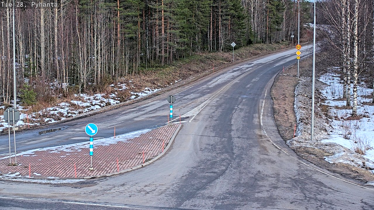 Kelikamerat Kuva Tie 28 Pyhäntä, Pyhäntä, Pohjois-Pohjanmaa
