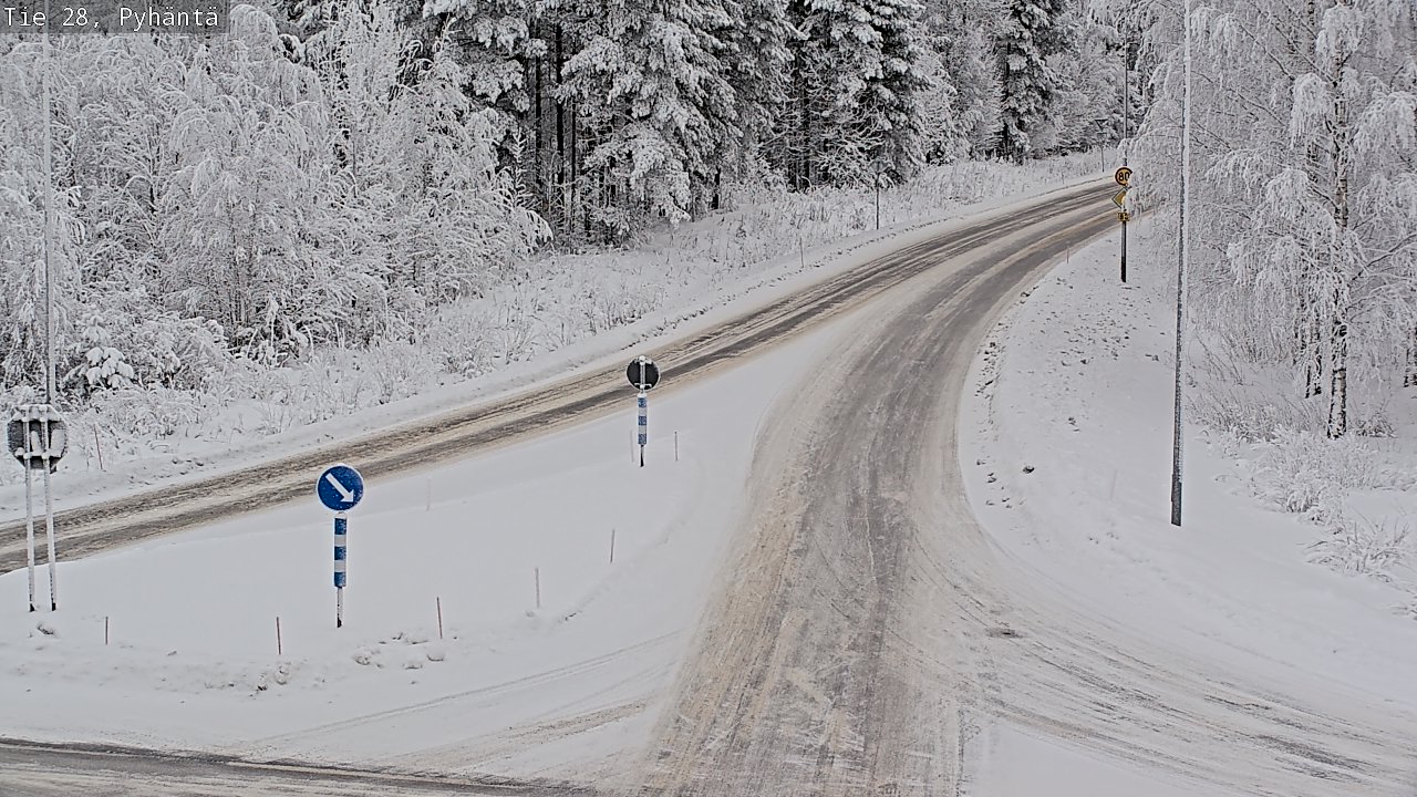 Kelikamerat Kuva Tie 28 Pyhäntä, Pyhäntä, Pohjois-Pohjanmaa