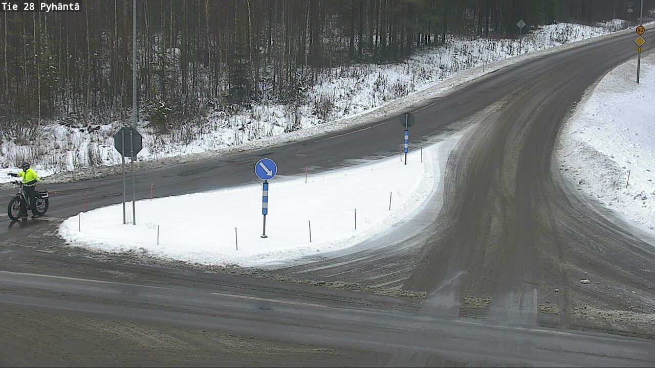 Weather Camera Image Road 28 Pyhäntä, Pyhäntä, Pohjois-Pohjanmaa