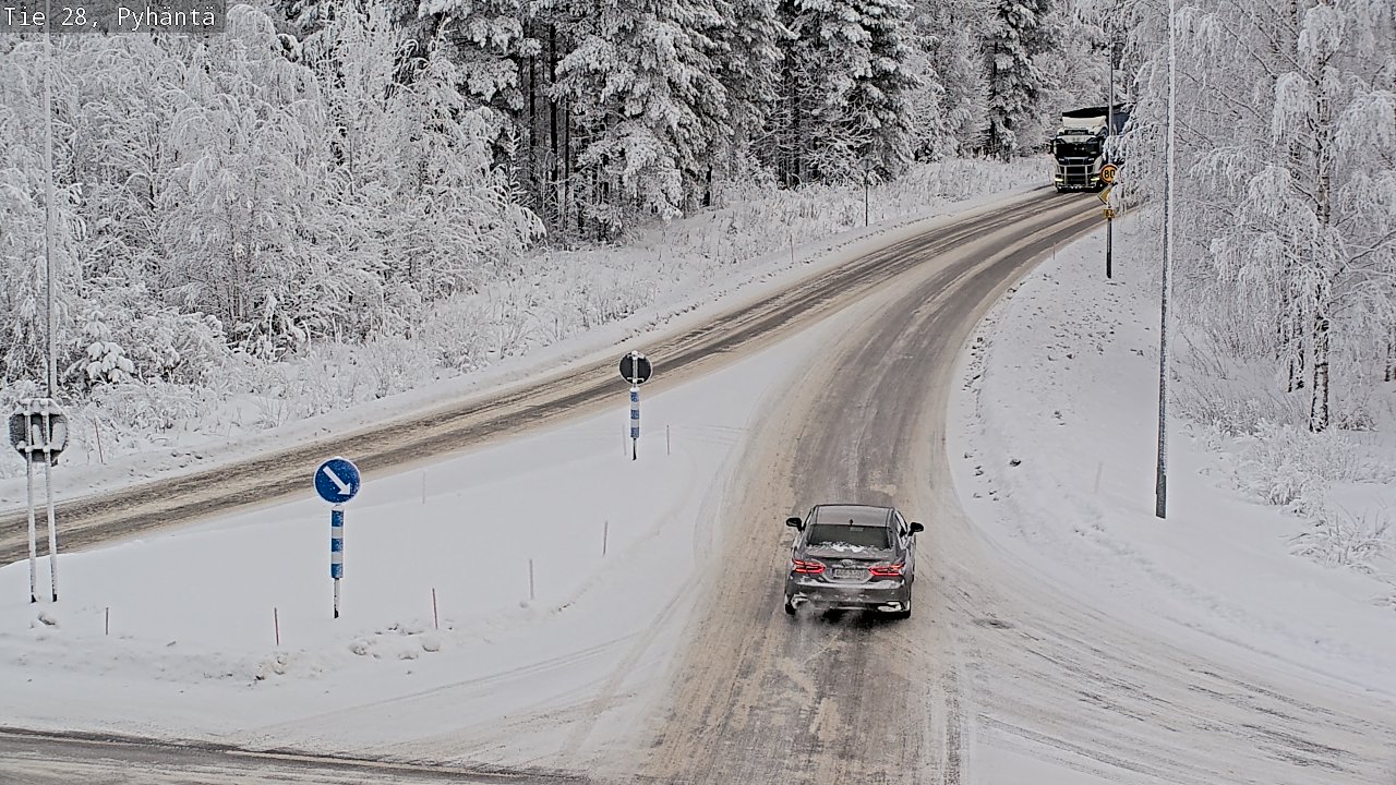 Kelikamerat Kuva Tie 28 Pyhäntä, Pyhäntä, Pohjois-Pohjanmaa