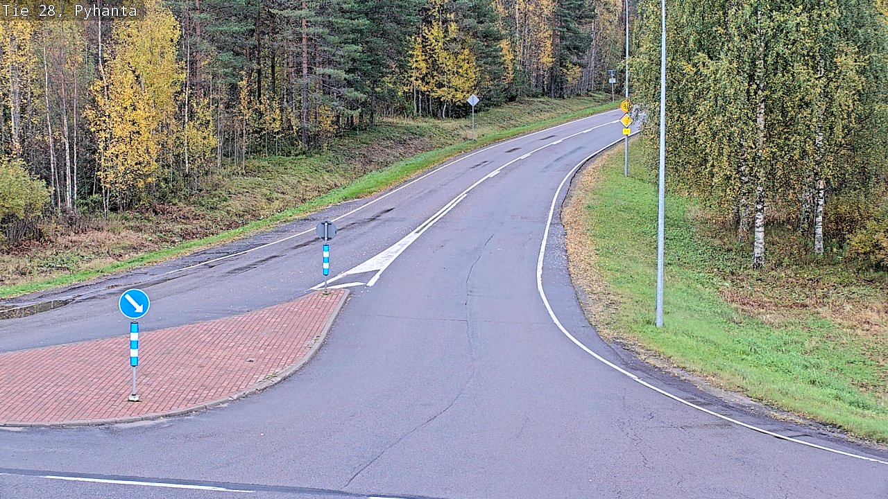 Kelikamerat Kuva Tie 28 Pyhäntä, Pyhäntä, Pohjois-Pohjanmaa