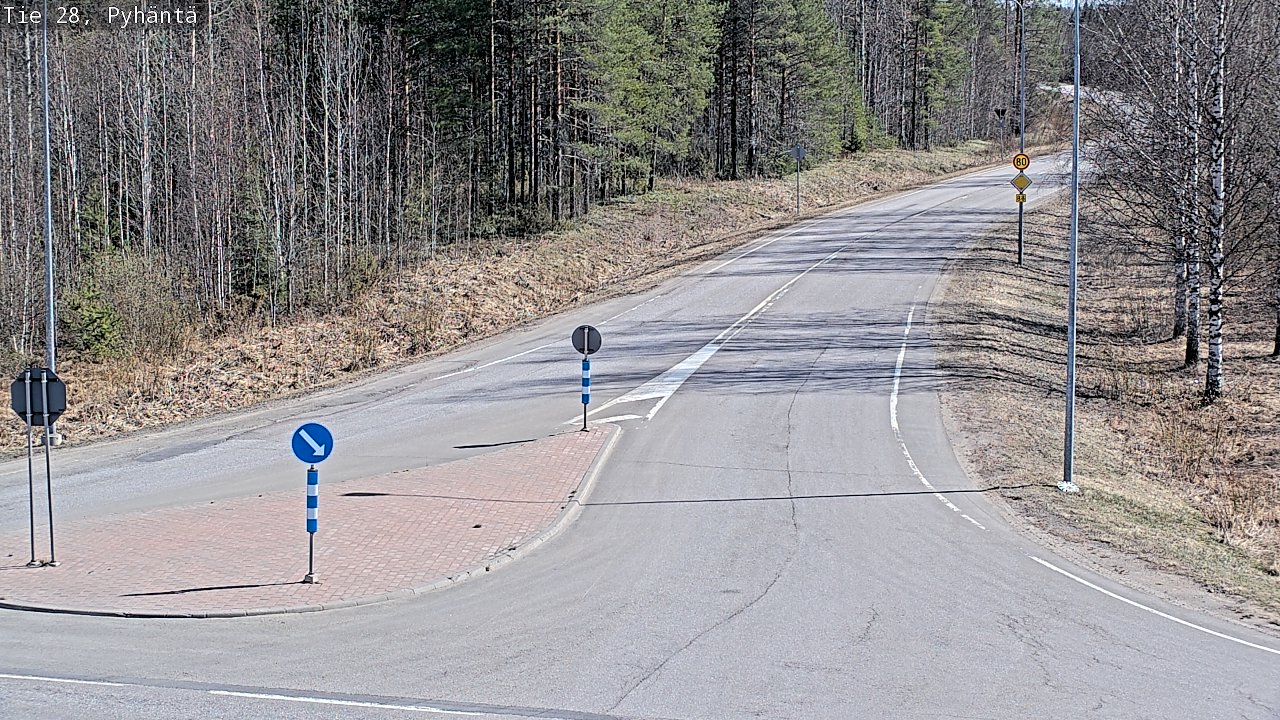 Kelikamerat Kuva Tie 28 Pyhäntä, Pyhäntä, Pohjois-Pohjanmaa