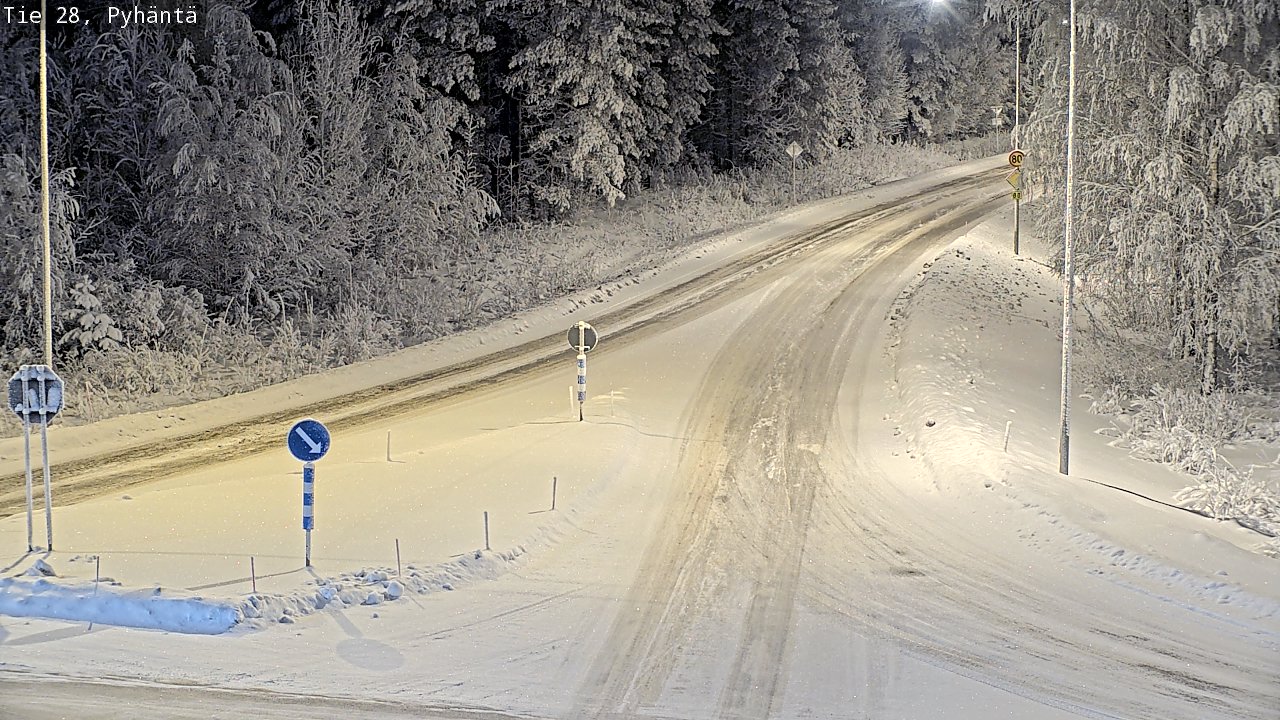 Kelikamerat Kuva Tie 28 Pyhäntä, Pyhäntä, Pohjois-Pohjanmaa