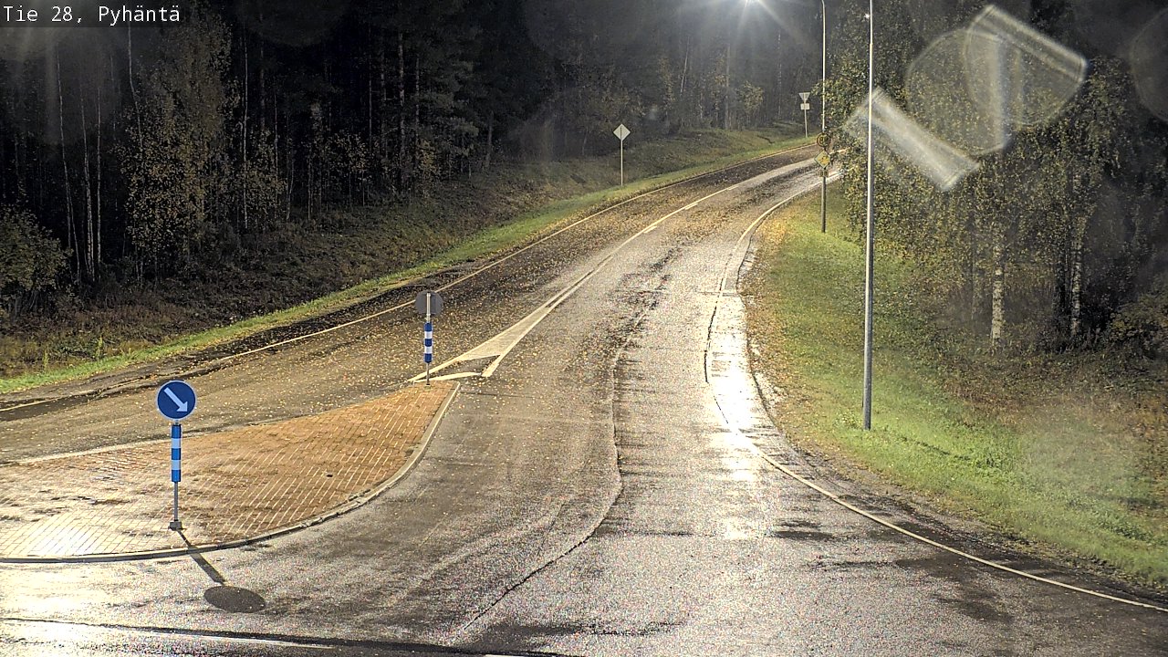 Kelikamerat Kuva Tie 28 Pyhäntä, Pyhäntä, Pohjois-Pohjanmaa