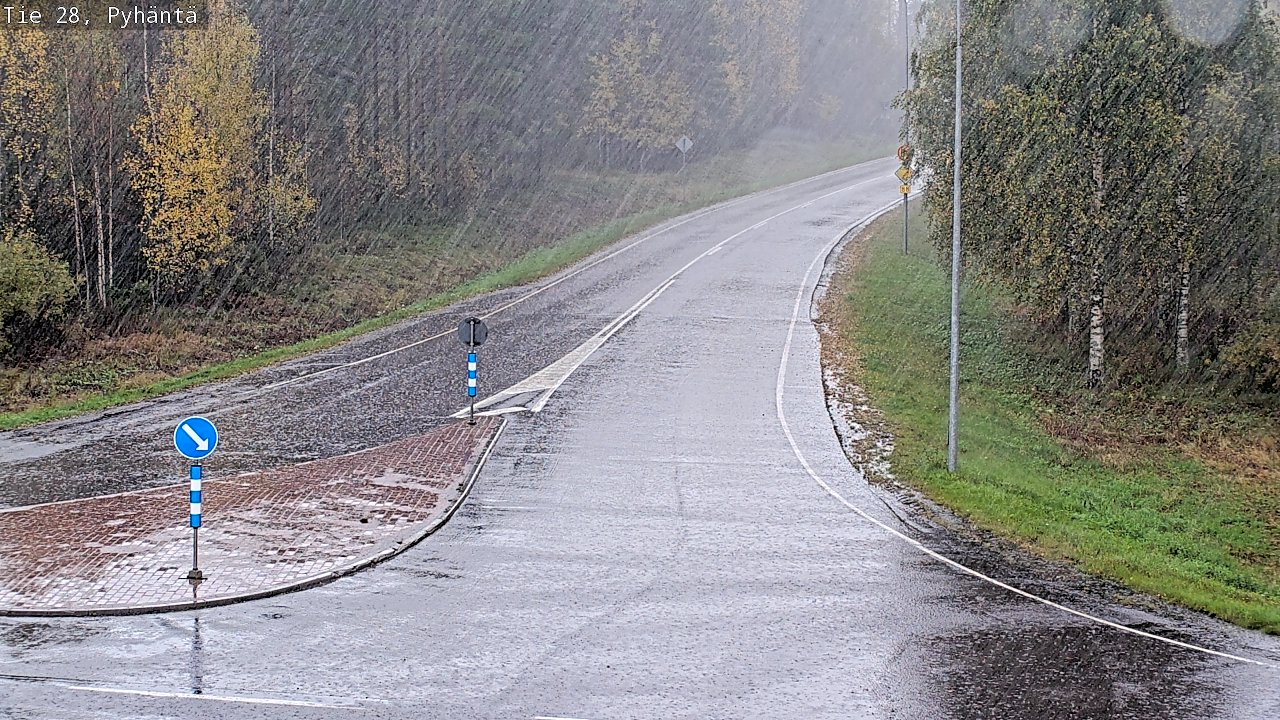 Kelikamerat Kuva Tie 28 Pyhäntä, Pyhäntä, Pohjois-Pohjanmaa